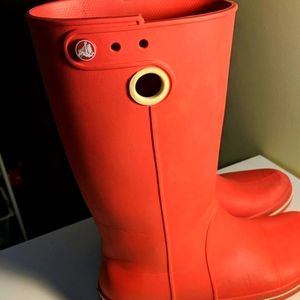 Red Rain Boots